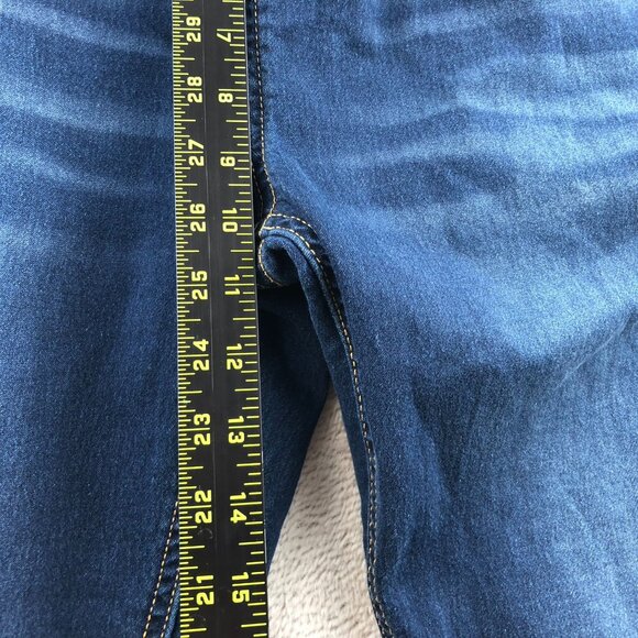 Levis Signature Women Jeans Size 18 Gold Athletic Fit Straight Leg Elastic Waist - Picture 7 of 16